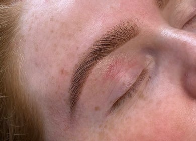 Perfectly shaped eyebrow at Caitlin Marie Makeup, Arklow, County Wicklow, IE.
