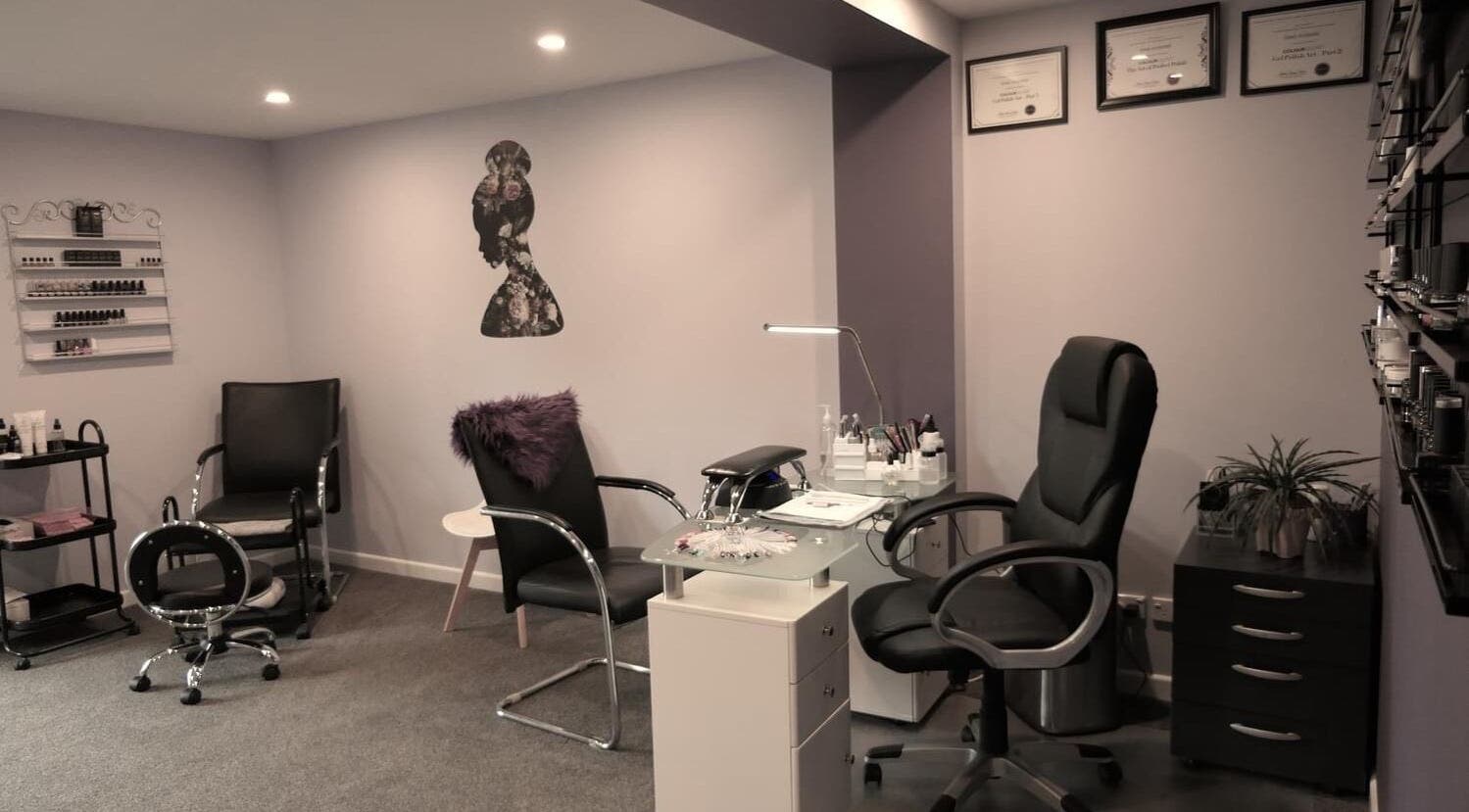 Chic interior of Simply Elegant Nail and Beauty in Timaru, Canterbury, NZ, featuring nail and beauty treatment area.