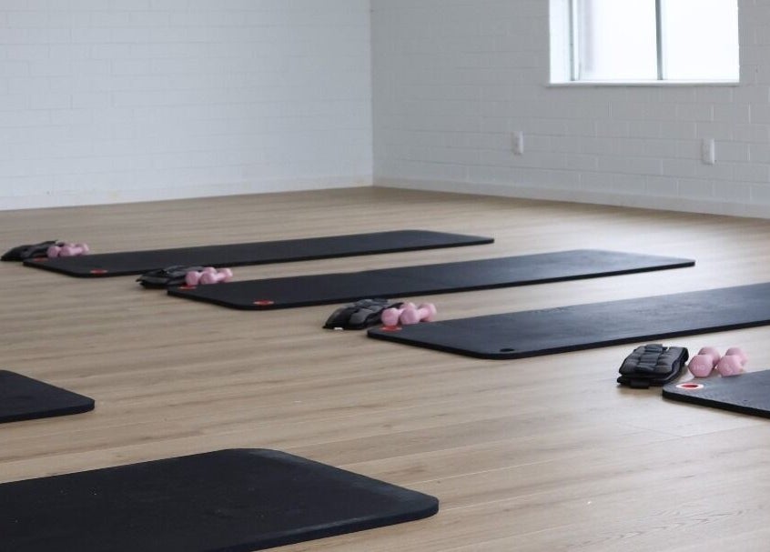 Exercise mats and weights at Bodhifit Studio & Wellness, Fyshwick, Australian Capital Territory, AU.