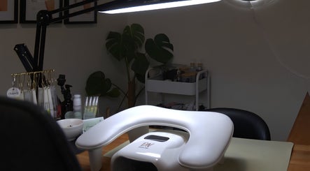 Elegant manicure station at PennyLane Beauty Co., Greymouth, West Coast, NZ, ready for beauty treatments.