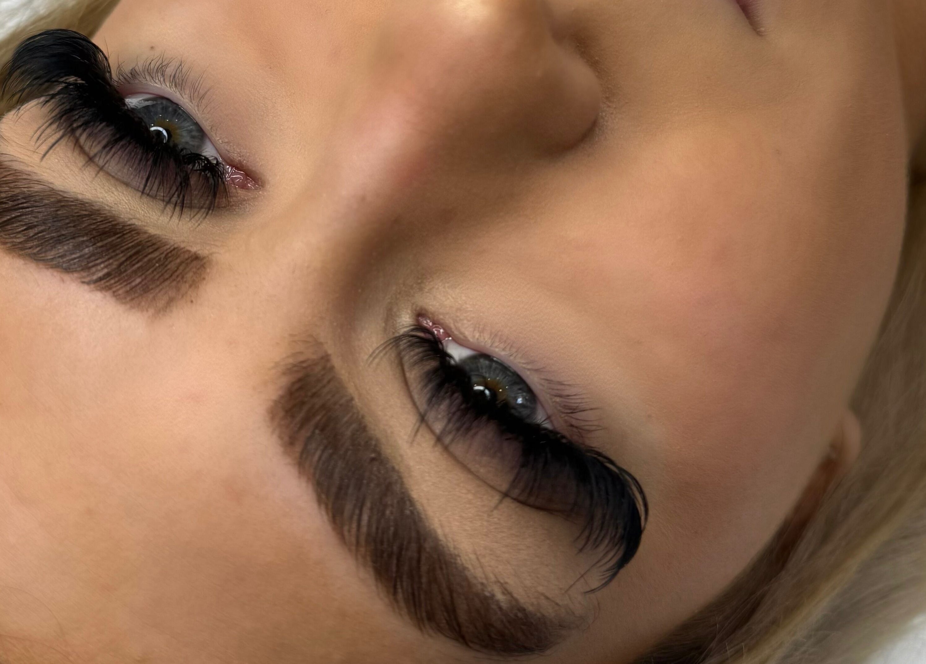 Close-up of expertly crafted lashes at Angel Eyes by Sumaya in Bournemouth, England, GB.