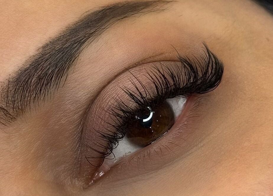 Close-up of styled eyelashes at Angel Eyes by Sumaya, Bournemouth, England, GB, showcasing expert beauty care.