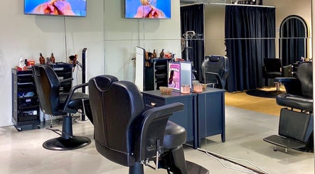 Interior of Mayssa Salon (Cyberjaya) showcasing modern styling chairs and mirrors in Cyberjaya, Selangor, MY.