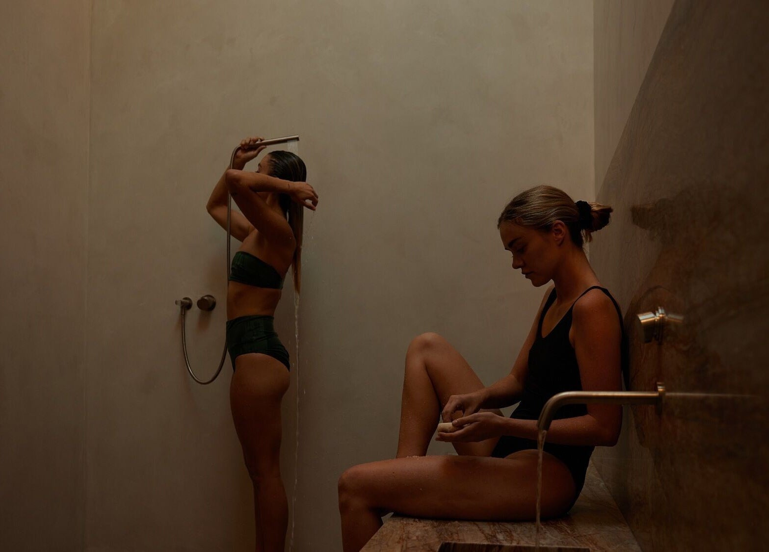 Relaxing spa experience at Comma Byron Bay, Byron Bay, New South Wales, AU, with modern shower facilities.