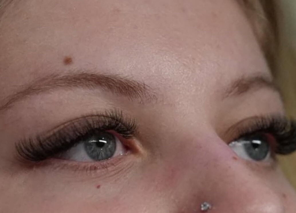 Close-up of elegant eyelash extensions at West Beauty Haus - RBP, Redbank Plains, Queensland, AU.