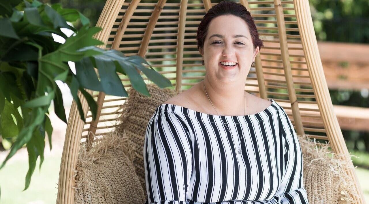 Relaxing at Pure Styling by Kerry Slee, Toowoomba city, Queensland, AU amidst green plants.