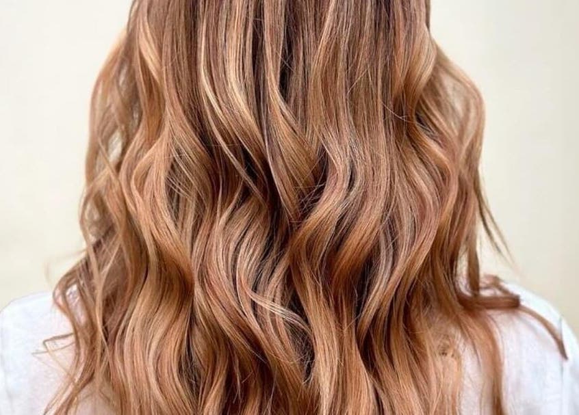 Golden wavy hair styled at Pure Styling by Kerry Slee in Toowoomba city, Queensland, AU.