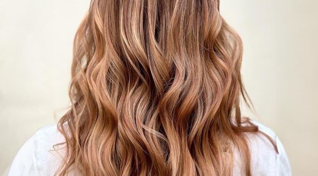 Golden wavy hair styled at Pure Styling by Kerry Slee in Toowoomba city, Queensland, AU.