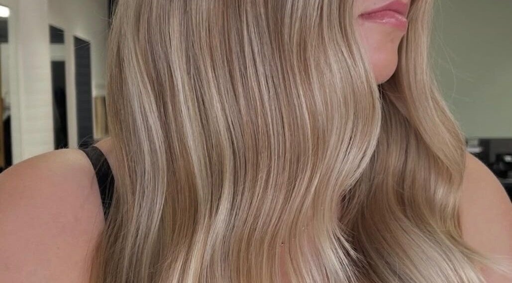 Elegant blonde hair waves styled at Pure Styling by Kerry Slee, Toowoomba city, Queensland, AU.