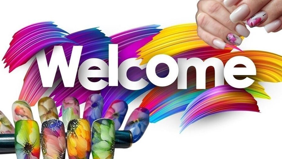 Colorful nail art from Viola Violett Nail Artist, County Kildare, IE welcomes clients.
