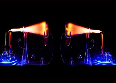 Vibrant glowing devices at Relax N Recharge (Aurora Healing Ministry), Tarpon Springs, Florida, US.