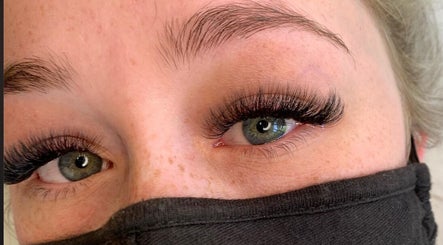 Close-up of expertly applied lashes at Erin’s Lashes - Beauty Evolution, Somerville, Victoria, AU.