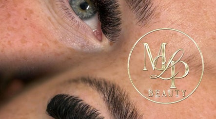 Close-up of expertly styled eyelashes at MLP Beauty, Worksop, England, GB, showcasing sophisticated lash work.