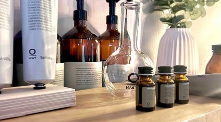 Luxury spa products at The Head Spa Suite, Inverness, Scotland, GB enhancing wellness ambiance.