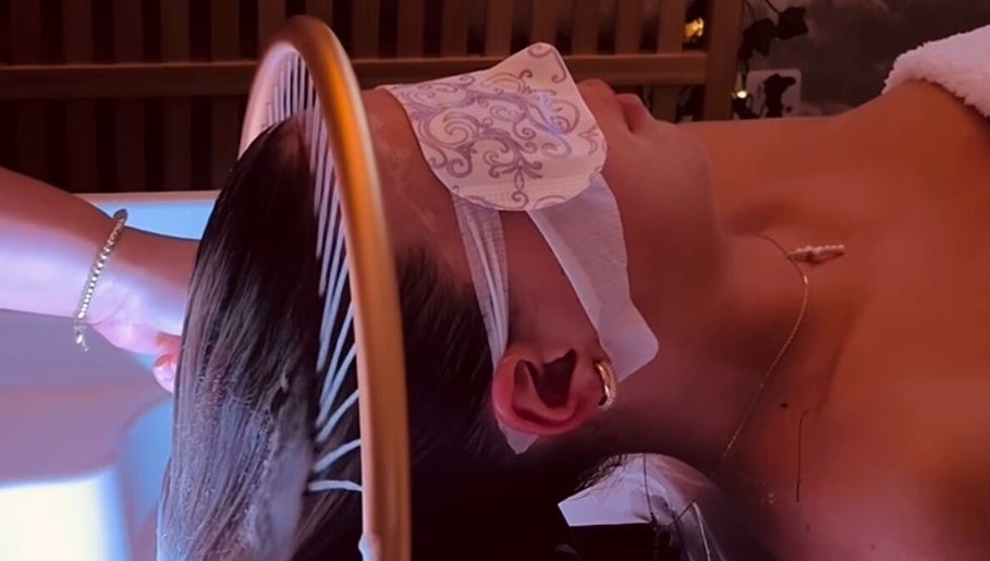 Relaxing treatment at The Head Spa Suite, Inverness, Scotland, GB, featuring a soothing ambiance with pampering care.