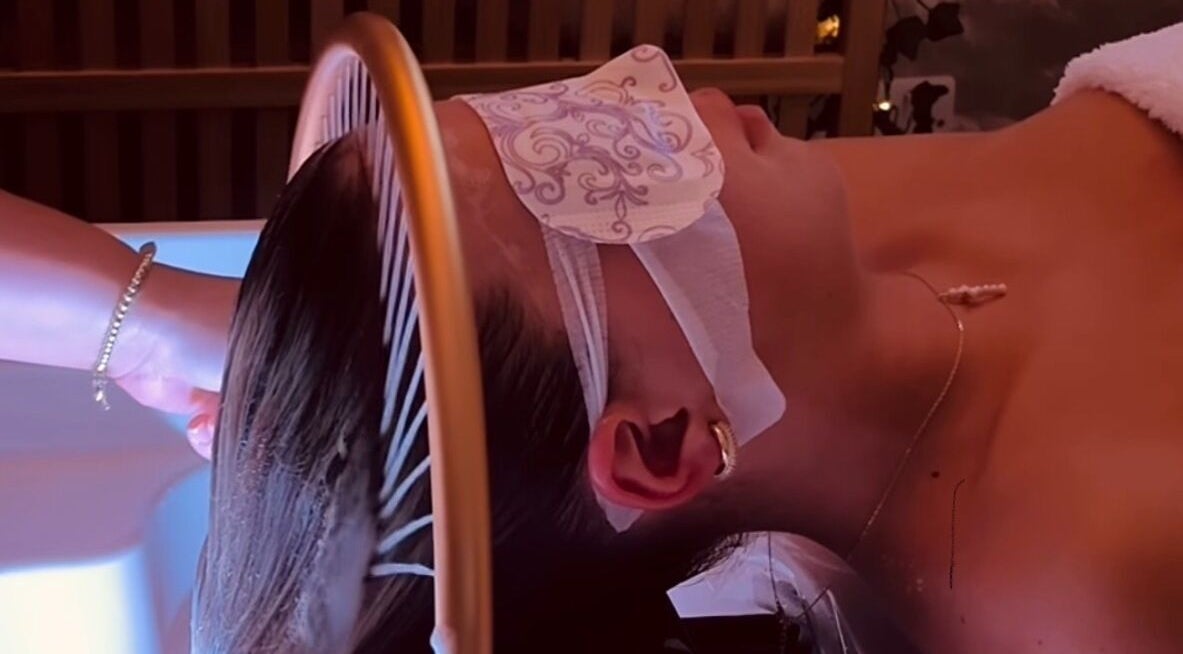 Relaxing treatment at The Head Spa Suite, Inverness, Scotland, GB, featuring a soothing ambiance with pampering care.