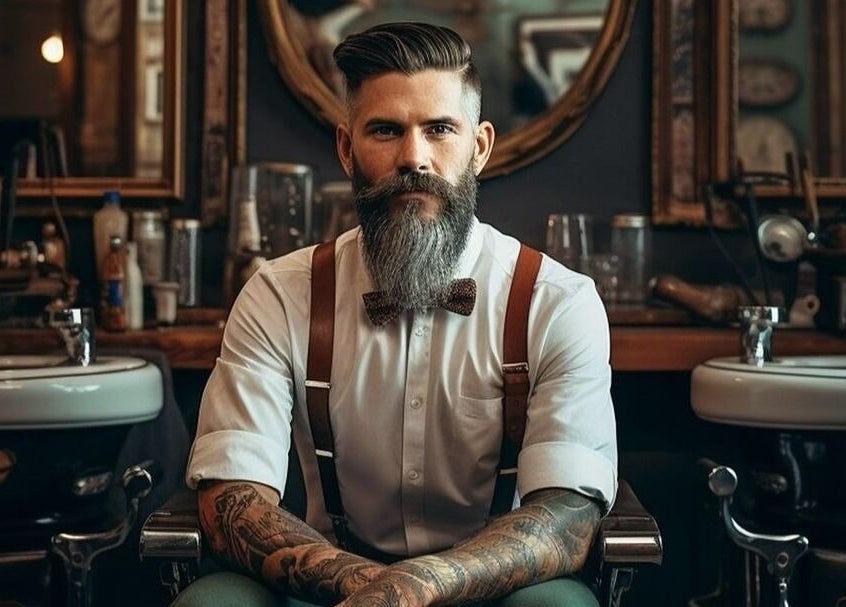 Chic barber at Bekky Barber - Burj Vista, دبي, دبي, AE, showcasing classic style and grooming expertise.