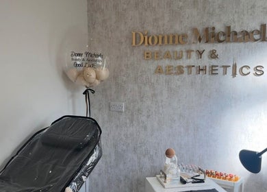 Beauty by Dionne treatment room in Stockport, England, GB, featuring aesthetic equipment and serene decor.
