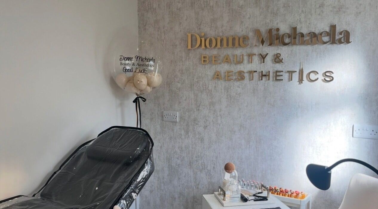 Beauty by Dionne treatment room in Stockport, England, GB, featuring aesthetic equipment and serene decor.