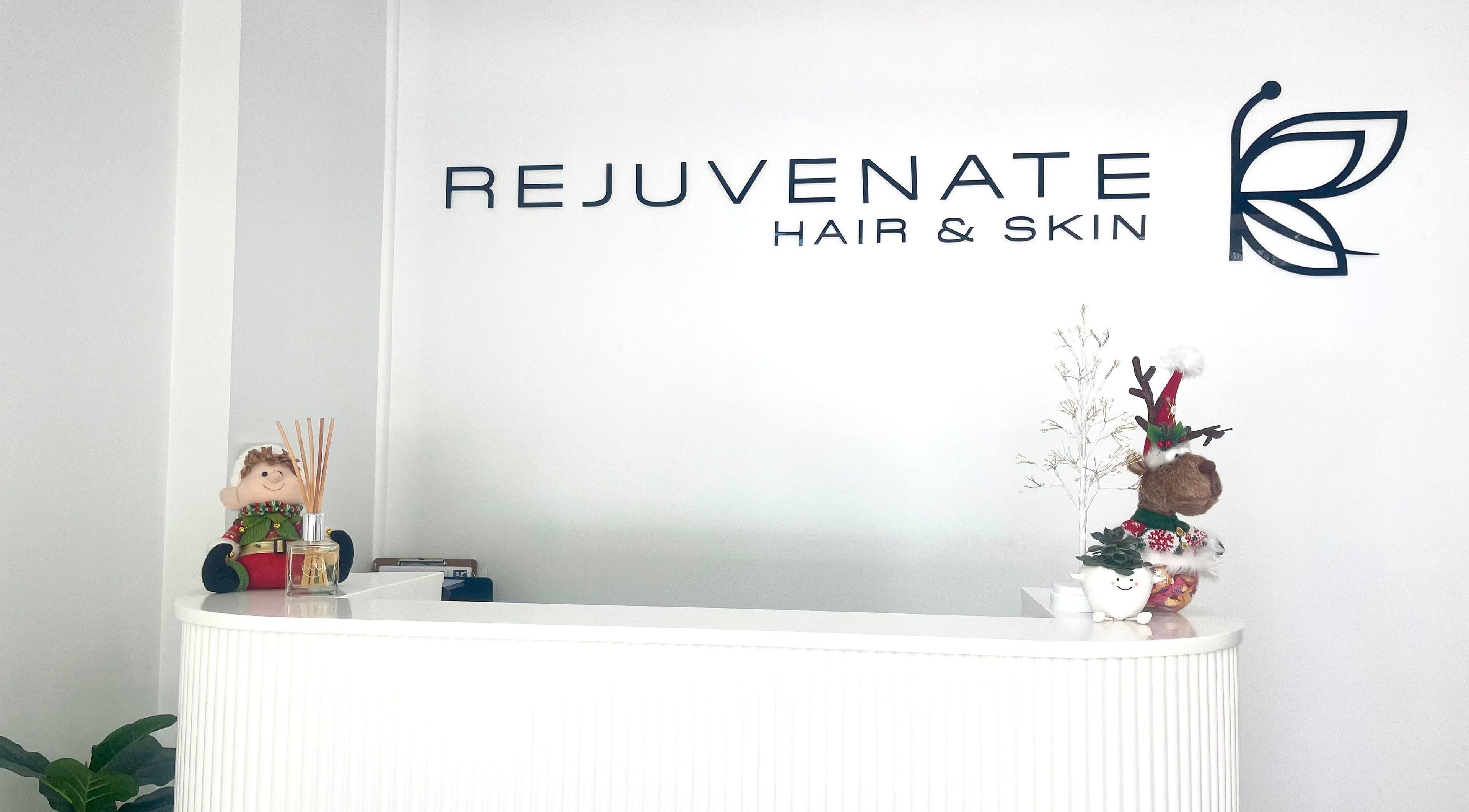 Elegant reception at Rejuvenate Hair and Skin, Moonee Ponds, Victoria, AU, welcoming visitors with holiday decor.