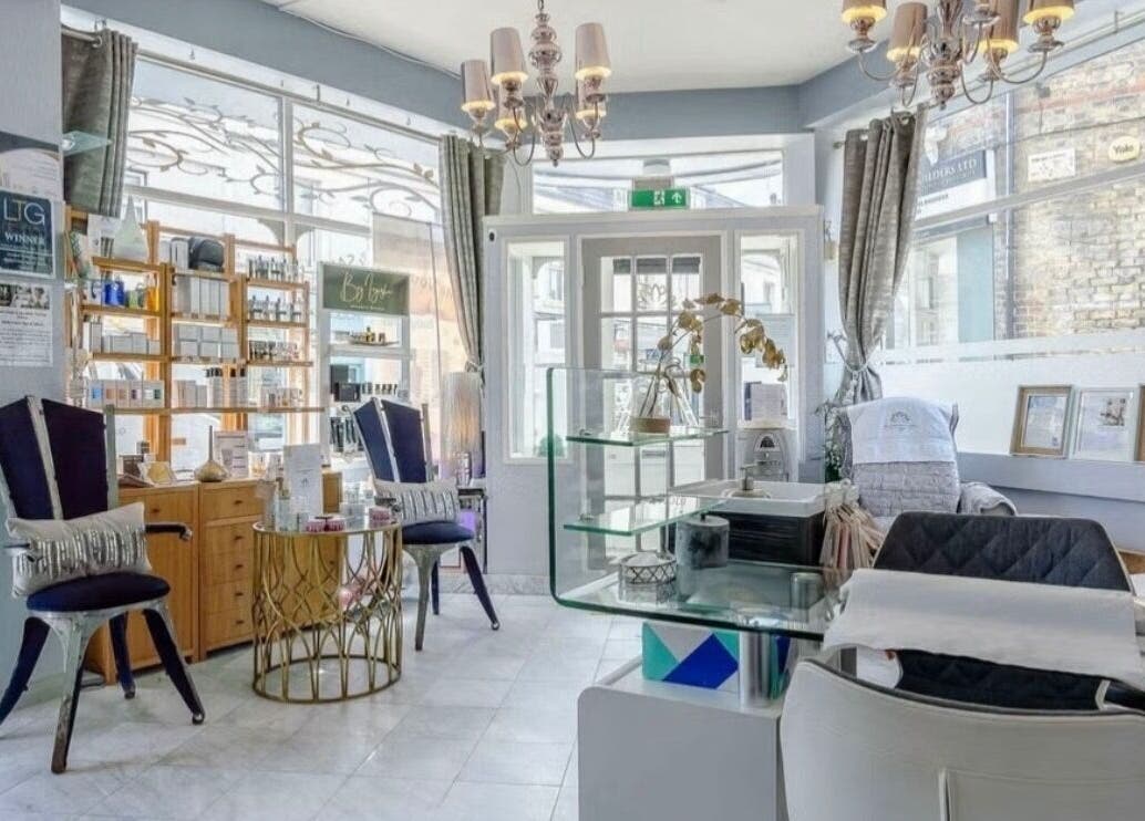 Elegant interior of Wellness Skin & Laser Centre in London, England, GB showcasing modern décor and comfort.