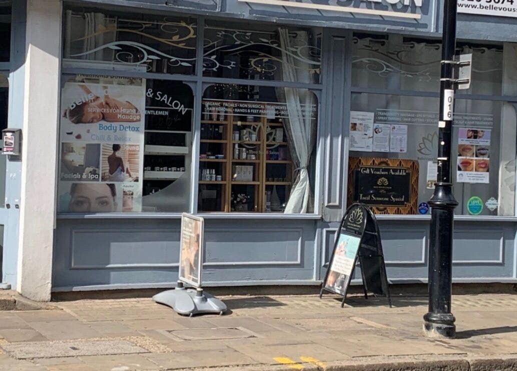 Exterior of Wellness Skin & Laser Centre in London, England, GB showcasing elegant shopfront.