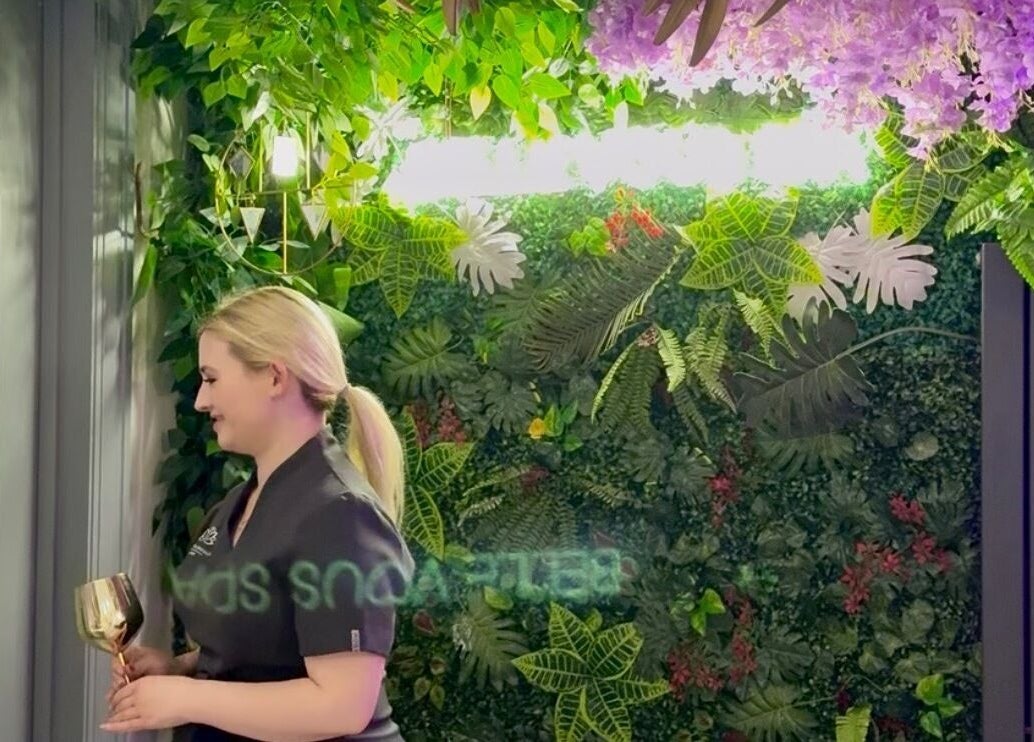 A peaceful indoor garden at Belle Vous Spa Nine Elms in London, England, GB.