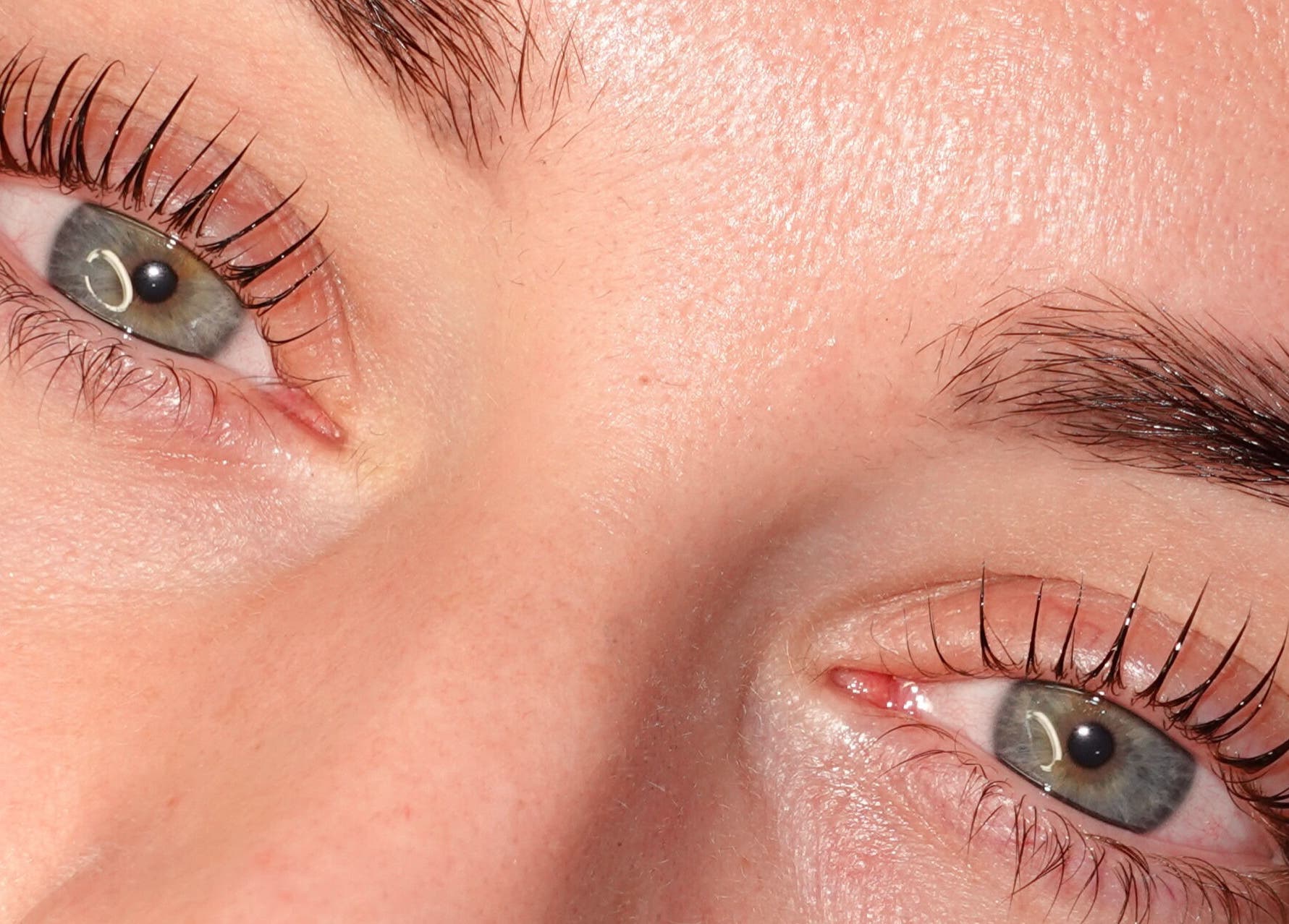 Close-up of expertly crafted lashes at Belfast Brows & Lash Extensions, Belfast, Northern Ireland, GB.
