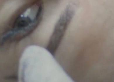 Detailed micropigmentation near the eye at The Clinical Laser Lab and Micropigmentation, Cape Town, Western Cape, ZA.