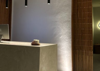 Elegant Koya Spa reception area in Bali, Bali, ID with calming decor and ambient lighting.