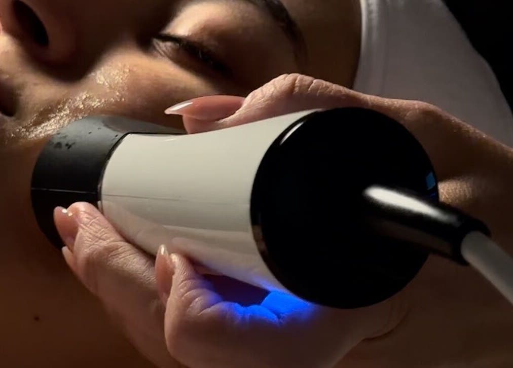 Facial treatment at Ministry of Beauté, Kingsgrove, New South Wales, AU enhances skin radiance.