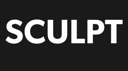 Black and white SCULPT logo symbolizing beauty and wellness in Newry, Northern Ireland, GB.