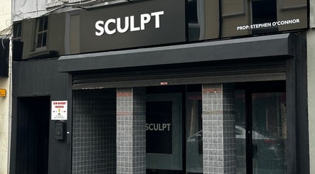 Sculpt beauty and wellness venue facade in Newry, Northern Ireland, GB, showcasing modern design.