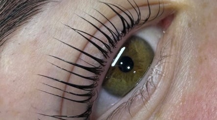 Close-up of lash lift at Beauty Boss in Dublin, County Dublin, IE showcasing expertly styled eyelashes.