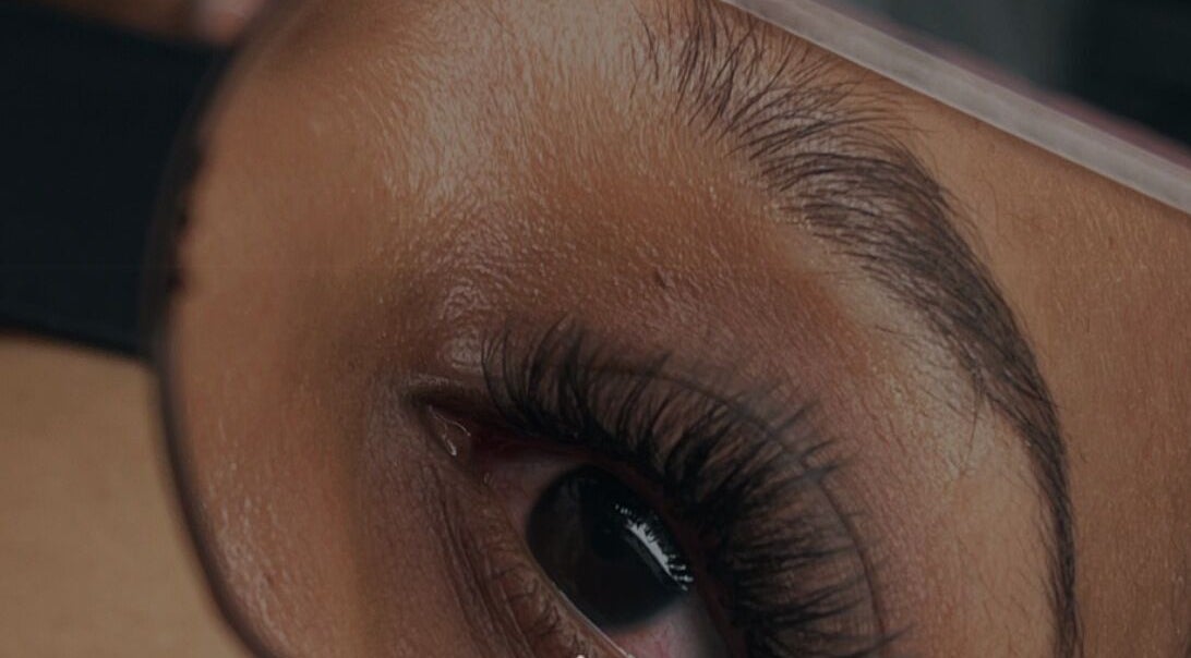 Close-up of styled lashes at Lashed Houzz x Vee in Port of Spain, Port of Spain Corporation, TT.