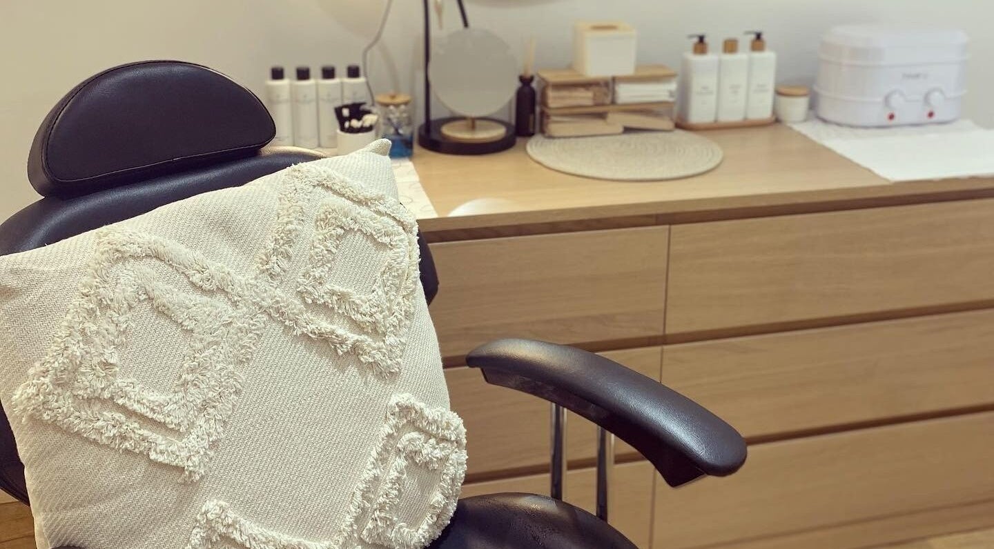 Comfortable spa chair at LVC Beauty, Aberdeen, Scotland, GB. Cozy setting with modern décor for a relaxing experience.