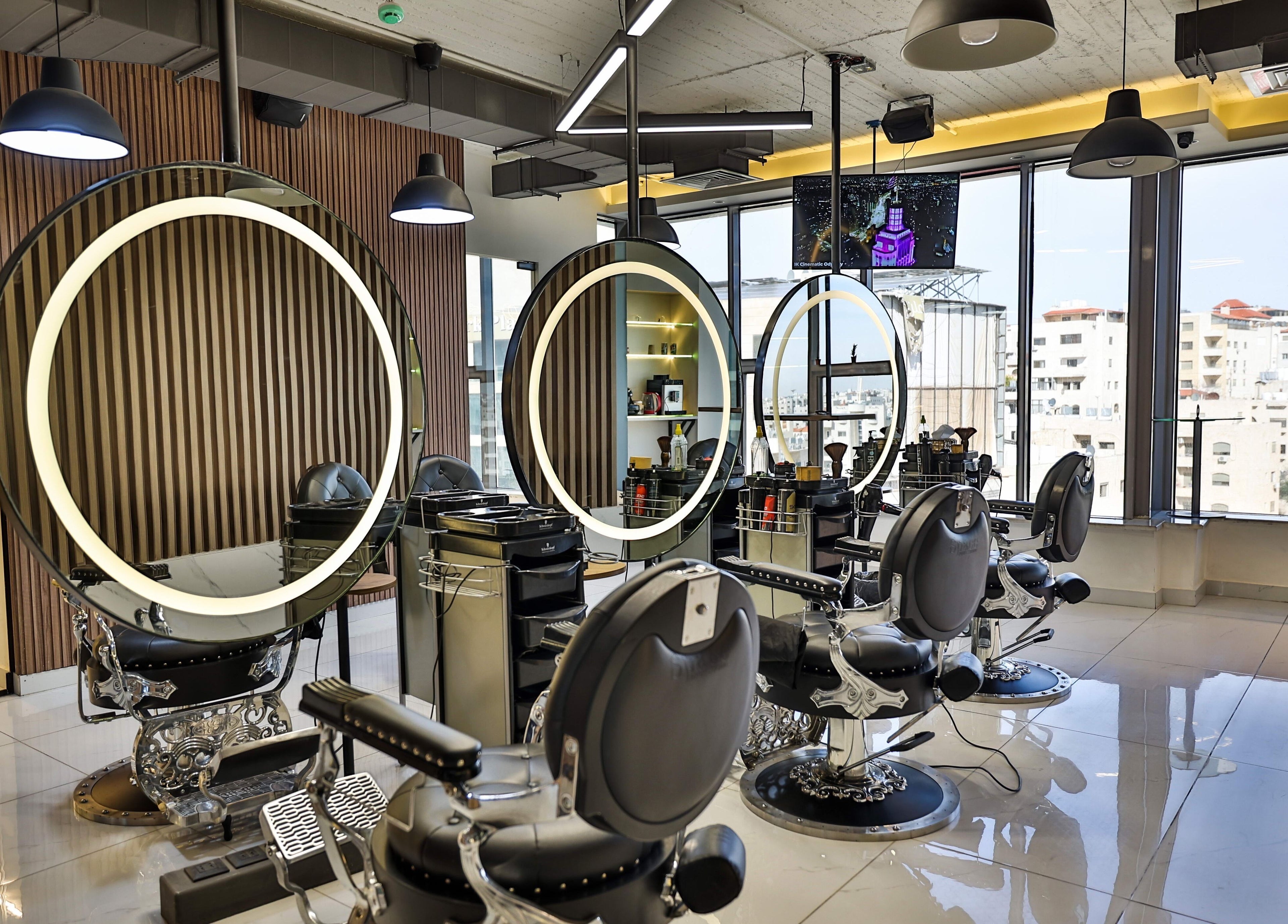 Elegant barber chairs at Signature Men's Spa By Mostafa, Amman, Amman Governorate, JO.