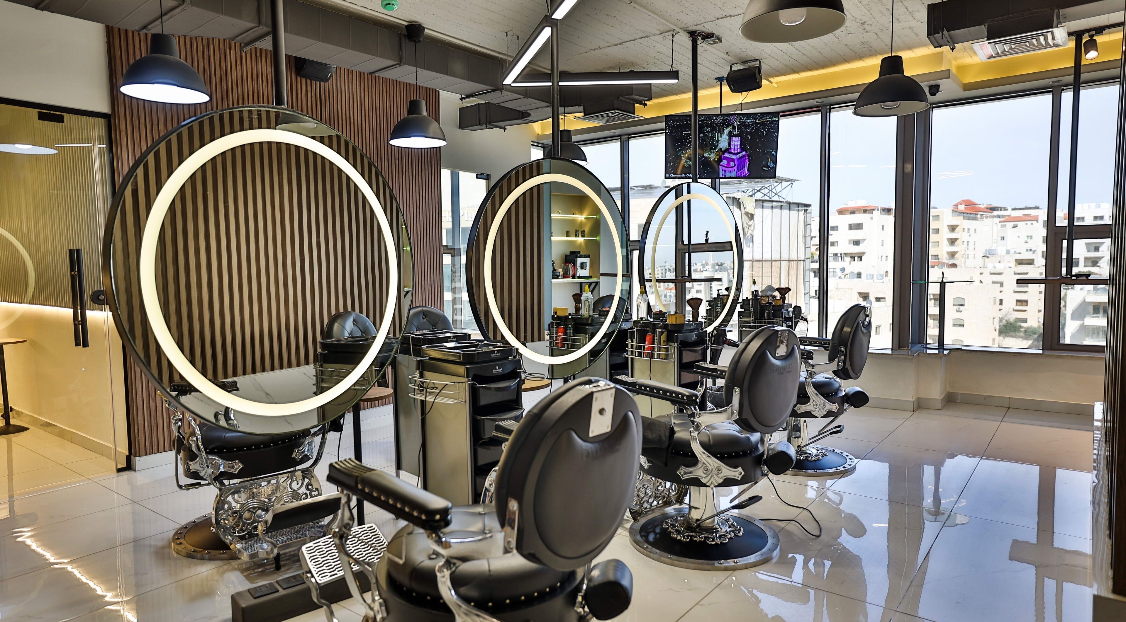 Elegant barber chairs at Signature Men's Spa By Mostafa, Amman, Amman Governorate, JO.