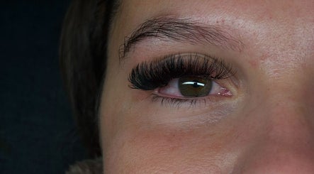 Close-up of eye with lush lashes at Ivy Beauty Lounge @ Cloud Nine, Chesterfield, England, GB.