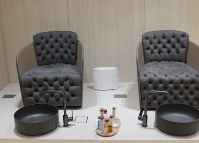 Luxurious pedicure chairs at Vita Lita Beauty Salon, Dubai, AE, offering a premium spa experience.