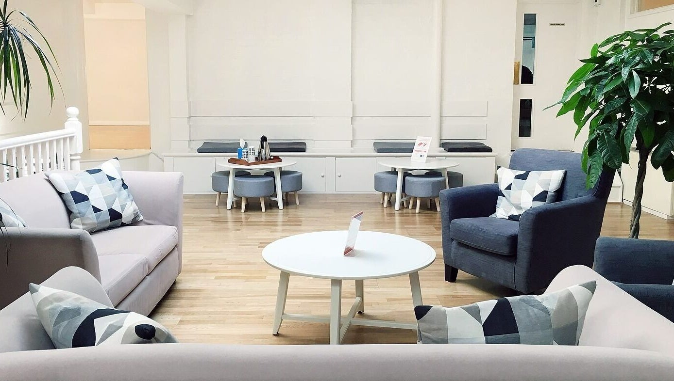 Elegant seating area at Danugur Belgravia - Victoria, London, England, GB, with modern decor and cozy ambiance.