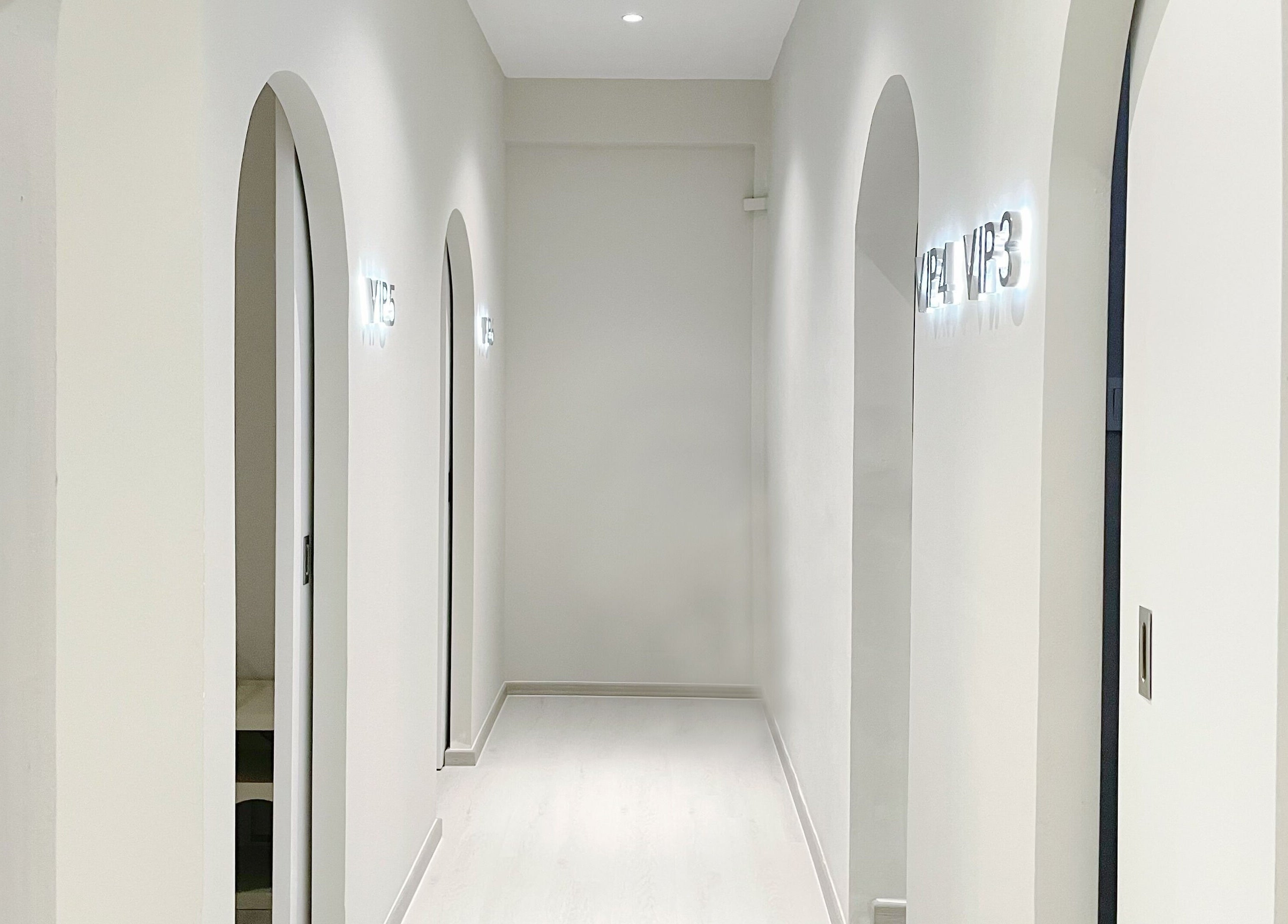 Elegant hallway at @fiftyfreed.sg - Choa Chu Kang, Singapore, Singapore, SG adorned with minimalist design.