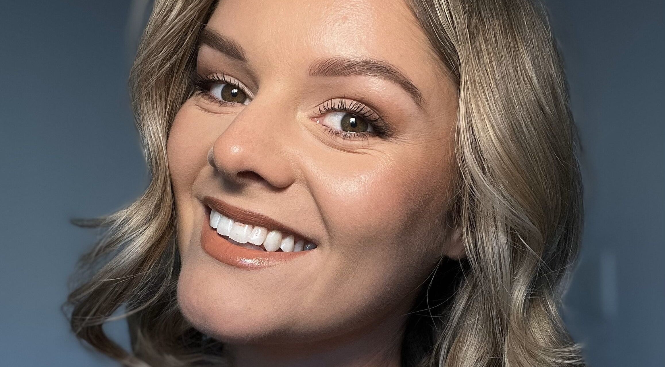 Happy client with glowing makeup by Makeup by SJ in Joondalup, Western Australia, AU.