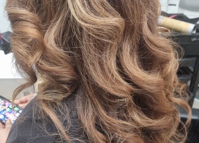 Luscious curls styled at Connie & Co Hairdressing, Melbourne, Victoria, AU.