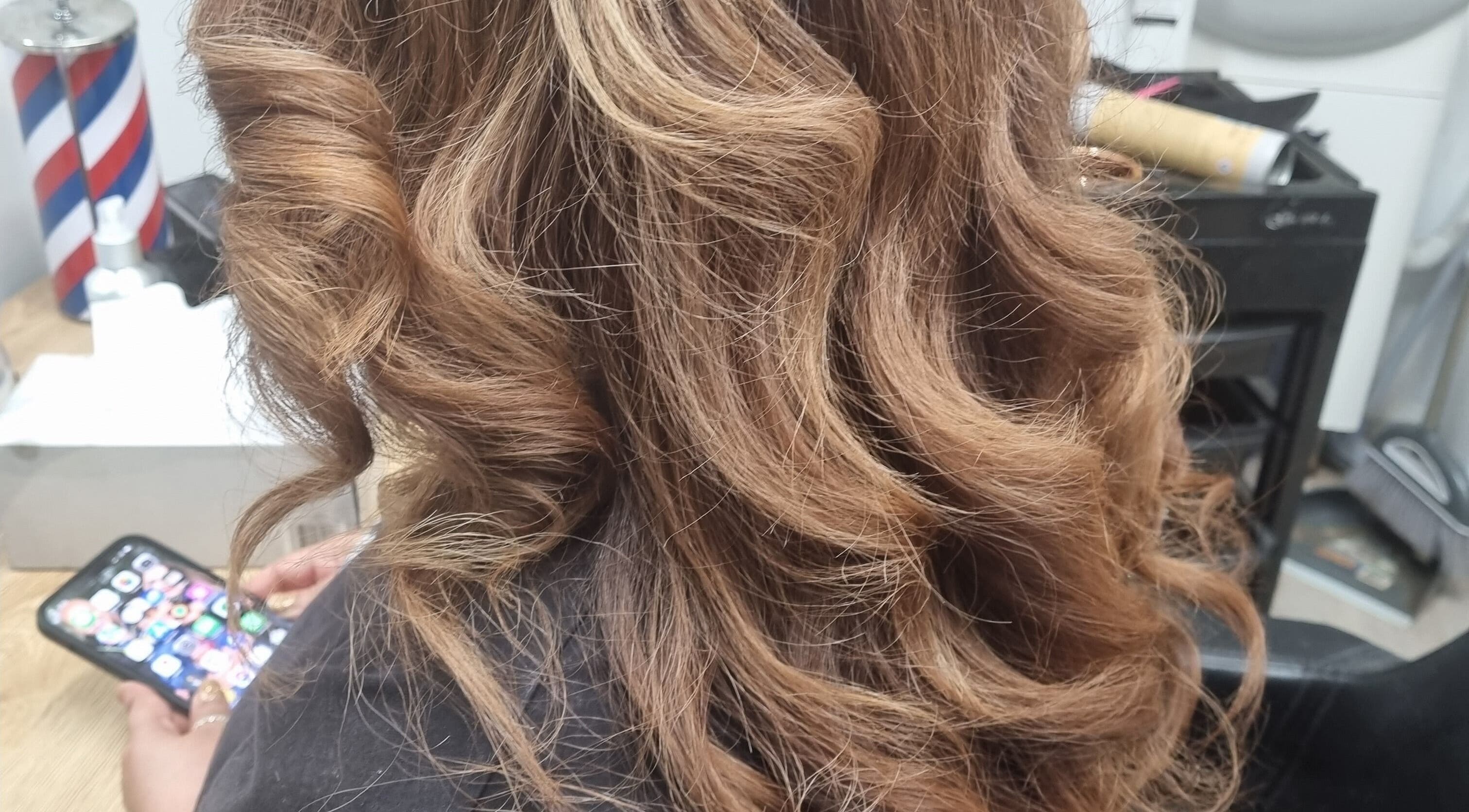 Luscious curls styled at Connie & Co Hairdressing, Melbourne, Victoria, AU.