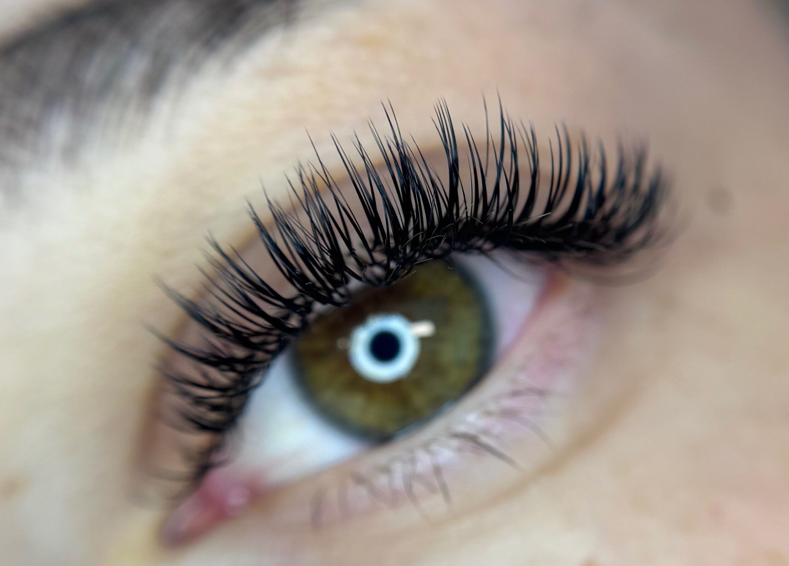 Close-up of expertly done eyelashes at Studio 48, Randburg, Gauteng, ZA. Enhancing beauty and confidence.