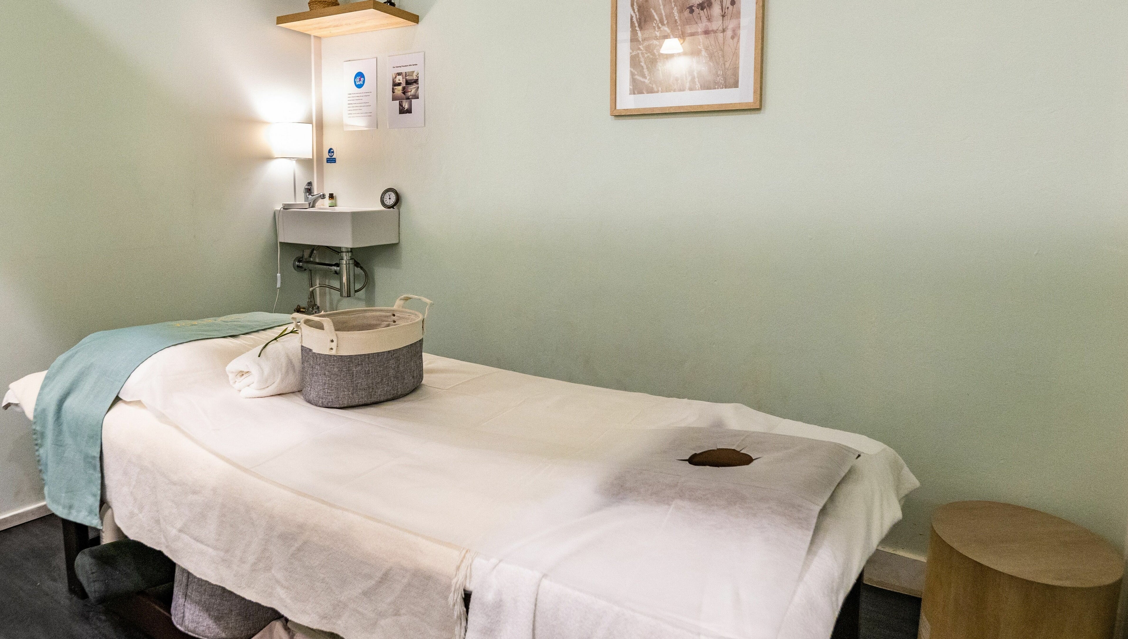 Peaceful massage room at Anan Nara Massage and Relaxation Space in Glebe, New South Wales, AU.
