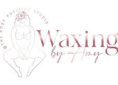 Elegant Waxing by Amy logo in Pontypool, Wales, GB. Feminine design with floral accents.
