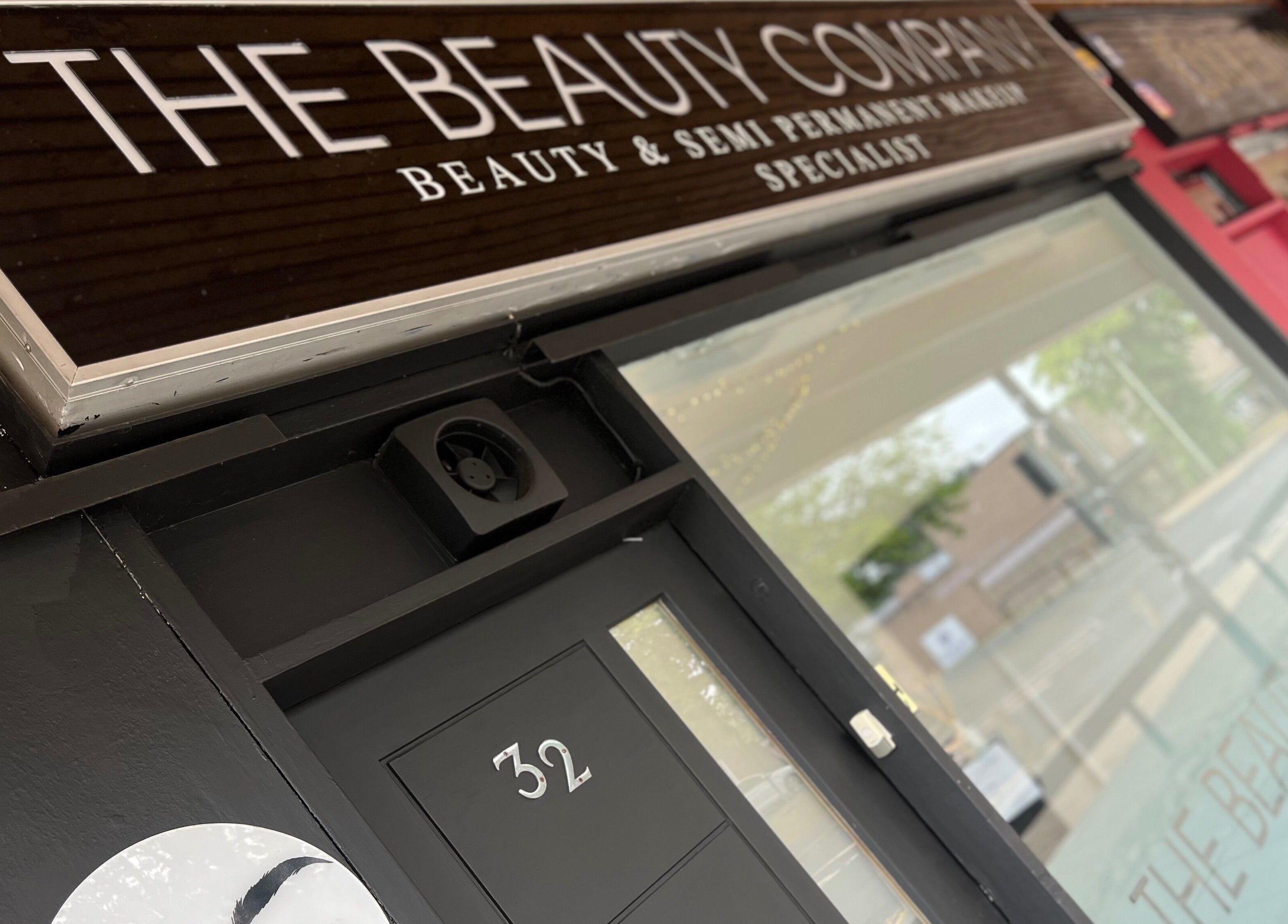 Brow Honey venue entrance with stylish sign at 32 Darlington, England, GB.