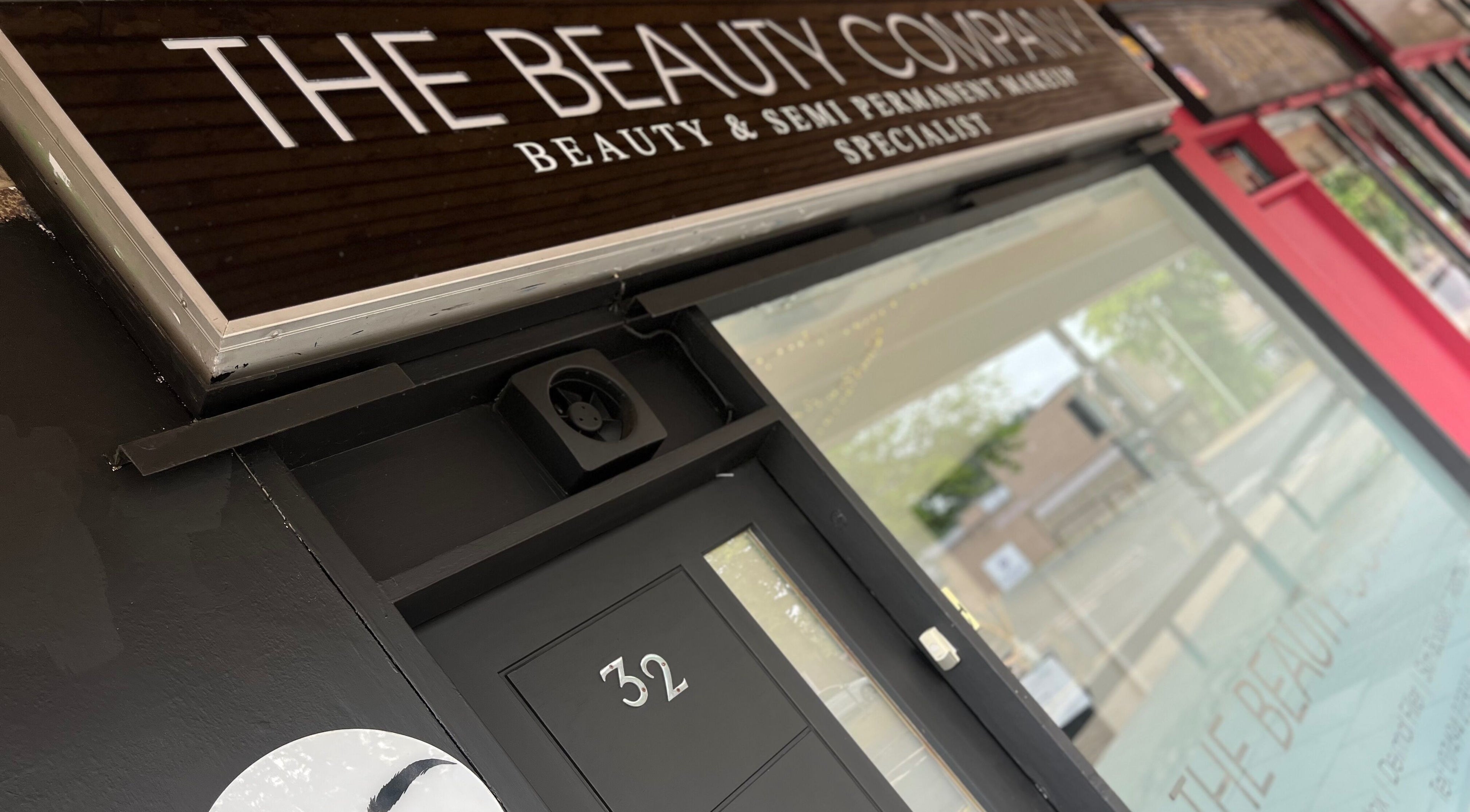 Brow Honey venue entrance with stylish sign at 32 Darlington, England, GB.